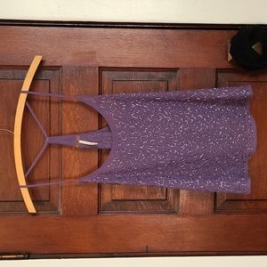Temperance XS light purple sparkle beaded camisole